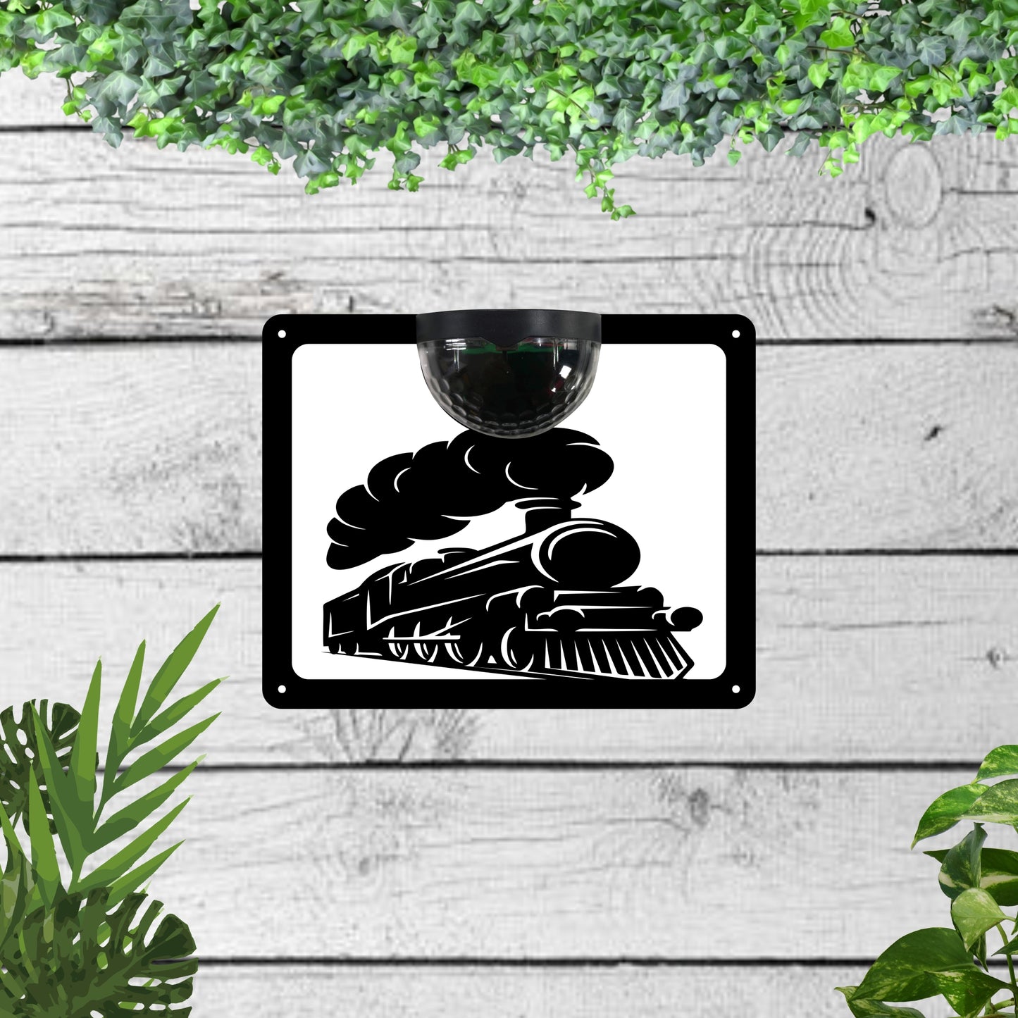 Train Garden Solar Wall Plaque Wall Art