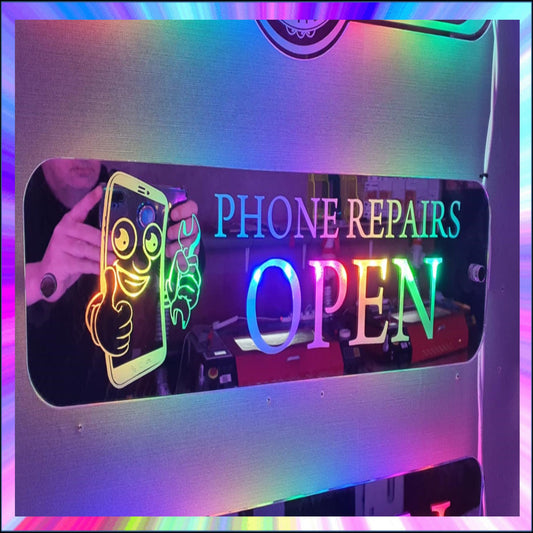 Phone repairs L.E.D Mirror with 366 Light Modes and 12 Static Light Colours and remote