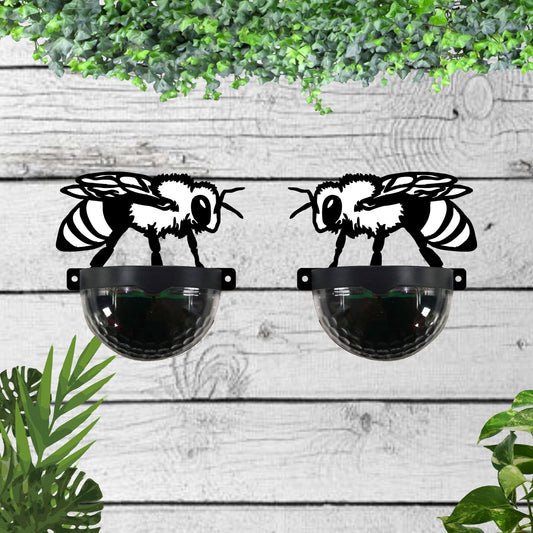 Bee Solar Fence Toppers Pack of 2