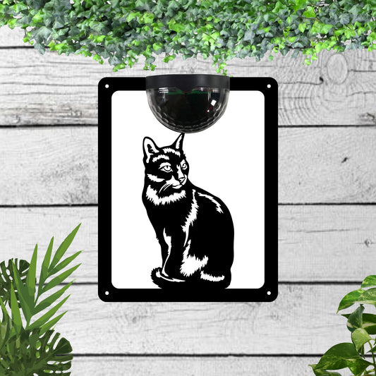 Cat Garden Solar Wall Plaque Wall Art