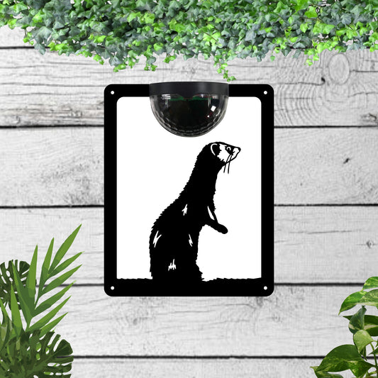 Ferret Garden Solar Wall Plaque Wall Art