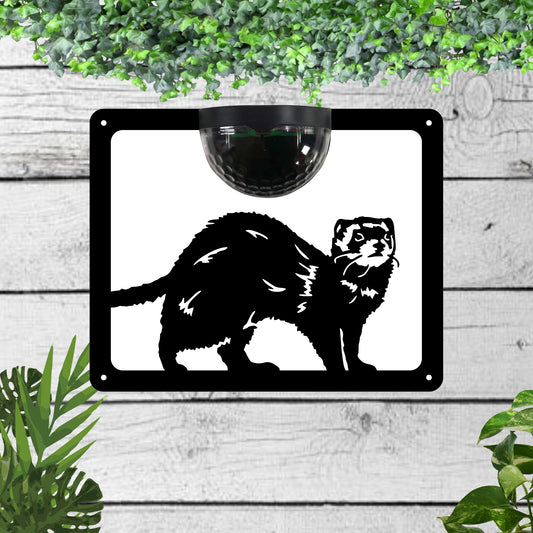 Ferret Garden Solar Wall Plaque Wall Art
