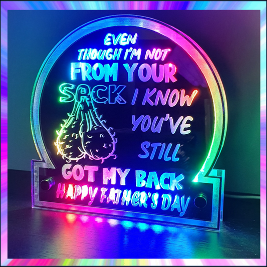 Fathers Day Gift L.E.D Mirror with 366 Light Modes and 12 Static Light Colours and remote