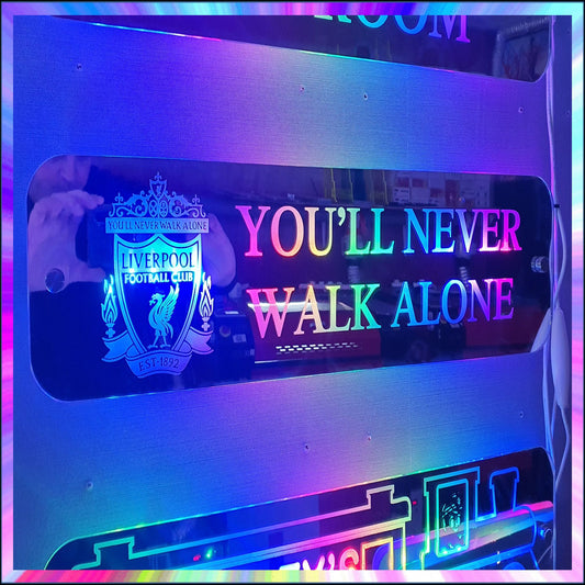 LIverpool Fc L.E.D Mirror with 366 Light Modes and 12 Static Light Colours and remote