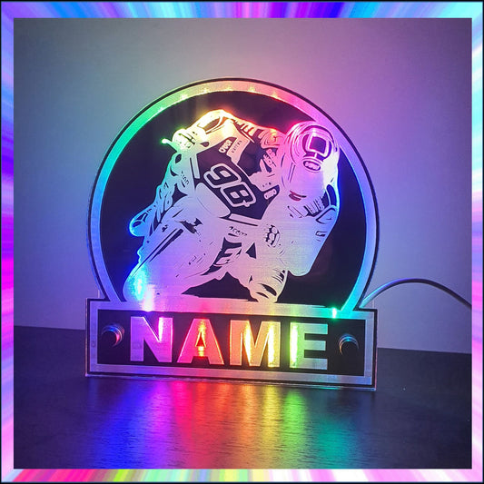 Motorbike Personalised L.E.D Mirror with 366 Light Modes and 12 Static Light Colours and remote