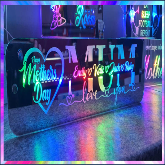 Mothers Day L.E.D Mirror with 366 Light Modes and 12 Static Light Colours and remote