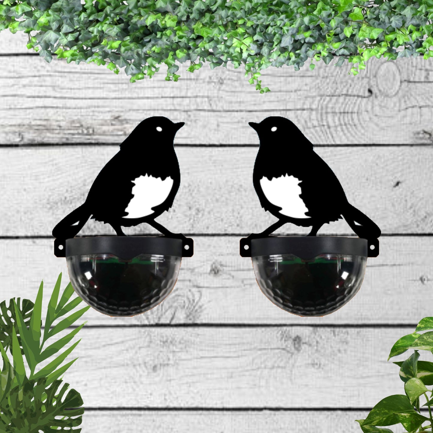 Robin Solar Fence Toppers Pack of 2
