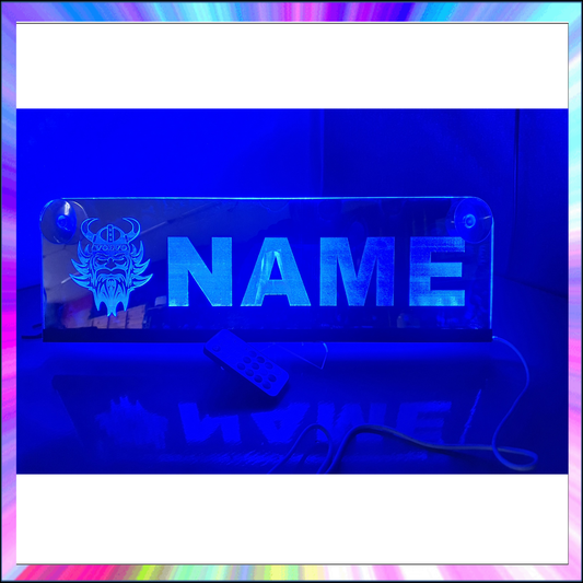 Volvo Viking With Any Name Vehicle L.E.D Mirror with 366 Light Modes and 12 Static Light Colours and remote