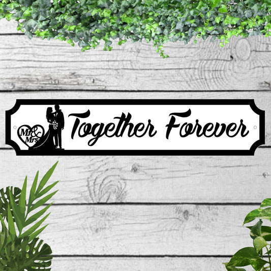 Together Forever Acrylic Garden Sign indoor/outdoor
