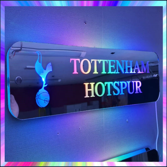 Tottenham Hotspur L.E.D Mirror with 366 Light Modes and 12 Static Light Colours and remote